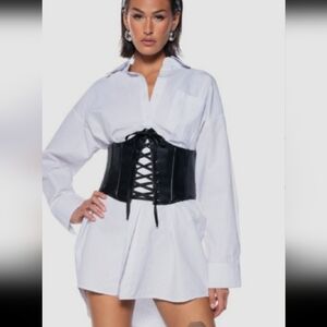 Akira Lace Up Corset Underbust Belt
